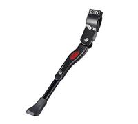 TRIXES Adjustable Side/Prop Stand/Kickstand for Bikes, Mountain Bike Accessories, Bicycle Side Stand, Wheel Diameters 22" - 28" (Inches), Chain Stays Mounted, Black - Alloy