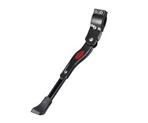 TRIXES Adjustable Side/Prop Stand/Kickstand for Bikes, Mountain Bike Accessories, Bicycle Side Stand, Wheel Diameters 22" - 28" (Inches), Chain Stays Mounted, Black - Alloy