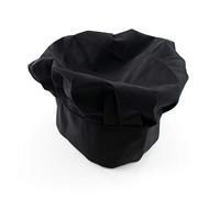 TRIXES Black Chef Hat with Elasticated Band - Size Medium to Large, Professional Quality Designed for Chefs & Cooks