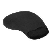 TRIXES Black Mouse Pad - Gel Wrist Rest Support - Non Slip Base | Ergonomic cushioning, reduced strain, laser and optical devices