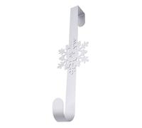 TRIXES Christmas Snowflake Wreath Hanger Front Door Hook Decoration | Winter Xmas Door Accessory for Home, Office & Parties, Ideal for Hanging Wreaths & More