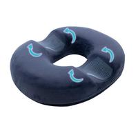 TRIXES Donut Cushion - Doughnut Ring for Pain Relief - Memory Foam - Navy | Ergonomic, Shaped Wedge Pillow - Coccyx Pain Relief - Haemorrhoids - Pregnancy - Maternity Pillow - Sciatica