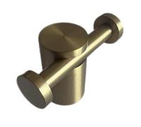TRIXES Double Towel Hook, Brushed Gold - Wall Mounted, Bathroom Décor | Home Improvement/Accessories, Double Towel Holder - Stainless Steel