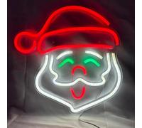 TRIXES Father Christmas Neon Light - LED Neon Light - USB Powered | Festive Xmas Lighting for Home Décor, Ideal for Bedrooms, Parties & Seasonal Displays