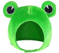 TRIXES Frog Hat with Large Novelty Eyes - Novelty Fancy Dress Costume - Velcro Plush Headpiece - Dress Up Costume Accessories
