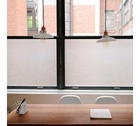 TRIXES Frosted Window Film - Decorative Self-Adhesive Stickers for Privacy - Home Bathroom Office Meeting Room - Hidden Opaque Glass Effect - 45 x 200cm