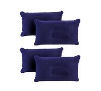 TRIXES Inflatable Pillows 4-Pack, Navy- Lightweight Pillows | Ideal for Camping, Travel, Festivals & Fishing- Blow up Pillow, Water-Resistant