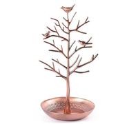 TRIXES Jewellery Tree Stand - Antique Bronze, Hanging Organiser | Display Stand, For Jewellery - Vintage Bird Design