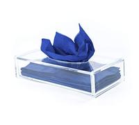 TRIXES Large Tissue Box Clear Acrylic - Suitable for 25cm x 12 cm Tissues