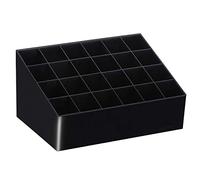 TRIXES Lipstick Storage - Makeup Holder Organiser - 24 Slots - Black