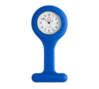 TRIXES Nurse Watch Fob Silicone with Brooch Pin Clasp - Navy Blue | Silicone Nurse Fob Watch Attachment with Easy-Read Dial - Pin Brooch for Nurses, Doctors & Healthcare Professionals