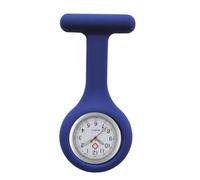 TRIXES Nurses Fob Watch - Blue Silicone Strap with Glow in the Dark Hands