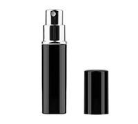TRIXES Refillable Perfume Aftershave Atomiser for Travel - Gloss Black | Leakproof 5ml Perfume Bottle - Essential for Small Handbags & Carry On Luggage - Keep your Favourite Perfume with You