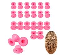TRIXES Silicone Heatless Hair Rollers, 24PK - 12x Large & 12x Small