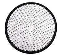 TRIXES Sink and Drain Filter - Brushed Steel with Black - 11cm Diameter