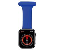 TRIXES Smart Watch Fob, Royal Blue - Silicone Nurses Watch Fob - Compatible with Apple Watch Devices - Pin Clasp (Royal Blue, 42-45mm)