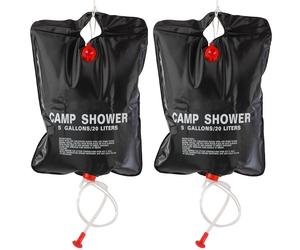 TRIXES Solar Powered 5 Gallon Showers x2 NEW Fishing Camping Outdoors Shower