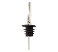 TRIXES Stainless Steel Bottle Pourer with Rubber Stopper