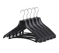 TRIXES Suit Hangers, 5PK - Black, Added Protection for Jackets & Blazers