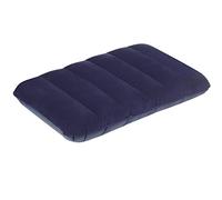 TRIXES Large Navy Blue Inflatable Pillow - Blow up Cushion for Travel and Camping - Soft and Comfortable