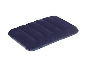 TRIXES XL Inflatable Camping Pillow - Navy Blue Flocked Finish - Extra Large Travel Essential - Supportive, Comfortable Accessory for at Holidays, Festivals and More