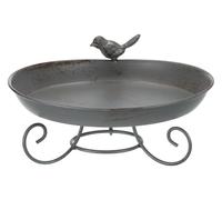 TRIXIE 13oz Metal Standing Bird Bath/Bath - 55510