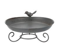 TRIXIE 13oz Metal Standing Bird Bath/Bath - 55510