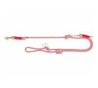 Trixie 1984103 V-LINE Soft Rope, M-L, 2 m/10 mm, Red, Adjustable Dog Lead for Medium and Large Dogs, Made of Woven Rope, 3-Way Adjustable Length