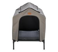 TRIXIE 2-in-1 Dog House and Bed - Elevated Indoor/Outdoor Tent with Removable Cover - Waterproof and Sun-Resistant - for Small/Medium Dogs up to 55 lb