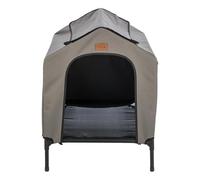 TRIXIE 2-in-1 Elevated Dog House, Portable Pet Camping Cot & Tent, Raised Bed & Dog Shade for Small-Medium Dogs