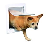 Trixie Dog Cat Flap 2 Way Pet Door XS-S, S-M, M-XL White Silent Flexible Plastic