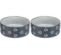 Trixie 24775 Jimmy ceramic bowl, random color selection, various, 1 piece (pack of 2),15 cm