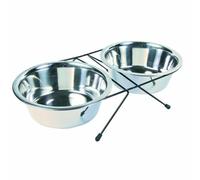 Trixie Dog Stainless Steel Bowl Set - 2 × 1.8 l/ø 21 cm/44 × 9 × 23 - 2pcs