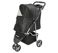 TRIXIE Folding Pet Stroller Dog and Cat Black 28958