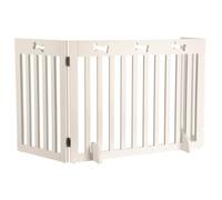 Trixie 3-Parts Gate for Dog, 82-124 ? 61 cm, White