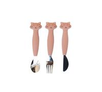 Trixie - 3-Piece Silicone Cutlery Set Mrs Cat