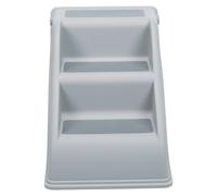 TRIXIE 3 Step Pet Stairs, Lightweight, Easy to Store, Non-Slip Treads, Grey