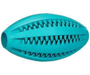 Trixie 3290 Denta Fun Rugby Ball Mint Fresh Natural Rubber 11 cm