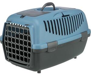 TRIXIE 39822 Transport box Capri 2, XS-S: 37 × 34 × 55 cm, dark grey/blue