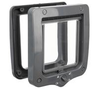 Trixie 4-Way Cat Door Flap Plastic Silent Action Protection Against Draughts NEW