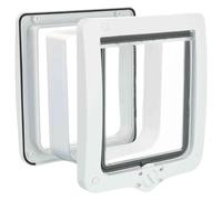 Trixie 4-Way Cat Flap XL With Tunnel White, RRP 24.99 EUR, NEW