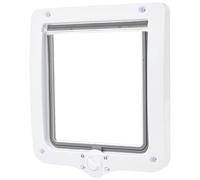 Trixie 4-Way Cat Plastic Flap with Tunnel, White, 660 g, 24 × 28 cm