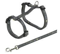 Trixie 41893 Cat Set of Harness and Lead for Large Cats Nylon Patterned 34 - 57 cm / 13 mm(Assorted Colors)