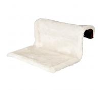 Trixie Radiator Bed for Cats - 45×26×31 cm | Cream/Brown | Adjustable Fleece Bed