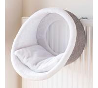 Trixie 43144 Hanging Basket for Radiators, Round, Diameter 38 x 34 cm, White/Grey