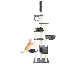 Trixie 43902 Madrid Scratching Post Floor-to-Ceiling 245 - 270 cm Platinum Grey