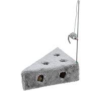Trixie 4505 Cat's Cheese With Dangling Toy And 3 Play Balls 36 x 8 x 26cm / 26 - x 26 cheese toy play trixie cats 4505 3 balls dangling cm 36 8