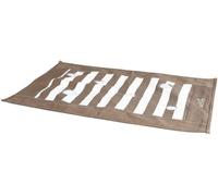 TRIXIE 46005 Cat Activity Paw Blanket, 70 × 50 cm, Brown/Cream