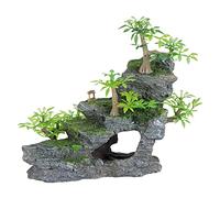 Trixie 8852 Rock Stairs Formation with Plants Aquarium Decoration 19 cm