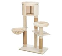 TRIXIE Aidan 53" Cat Tree Tower with Hammock, Condo, 6 Plush & Jute Scratching Posts, Cozy Beds & Multi-Level Perches - Modern Indoor Cat Furniture for Climbing, Scratching, Lounging & Play